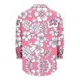 thumbnail image 5 of NTACZA Business Women's Long Sleeve Tops Boho Floral Printed Button Down Shirt Tropical Womens Shirts Casual XL, 5 of 6
