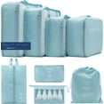 thumbnail image 1 of Weavehouse Cubos de equipaje de Viaje Juego de 8 Pzas, Organizadores de Equipaje con Bolsa para Zapatos y Bolsa de Artículos de Tocador, 1 of 6