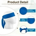 thumbnail image 3 of Uxcell Head Ties Headband Ninja Karate Headband Adjustable Sports Tie Back Deep Blue, 3 Pack, 3 of 7