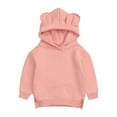 thumbnail image 2 of Spring Savings Clearance Lindreshi Hoodies for Boys and Girls Spring Kids Hoodies Bear Ears Baby Boys Girls Hoody Children Pullover Outerwear, 2 of 9