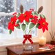 thumbnail image 4 of Ramo Artificial De Plástico Ramo De Flores Artificiales De Piña Navideña De 33x26cm Con Flores Rojas Y Bayas Decorativas Para Decorar El Hogar (1 Unidad) Rkxzt, 4 of 8