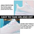 thumbnail image 3 of Zapatillas de tenis para caminar para mujer: zapatillas informales ligeras con espuma viscoelástica para gimnasio, viajes y trabajo, 3 of 5