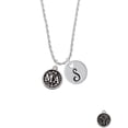 thumbnail image 2 of Delight Jewelry Silvertone Medical Assistant Caduceus Seal - MA Silvertone Script Initial Disc - S - Charm Necklace, 20"+3", 2 of 4