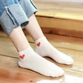 thumbnail image 3 of SPRING PARK 5Pairs Set Women Invisible Nonslip Star Print Boat Ankle Low Cut Cotton Sweat Socks, 3 of 8