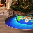 thumbnail image 2 of Lsque Bluey Print Christmas Tree Skirt with Ties and Velcro,Xmas Holiday Decorations, Adjustable Tree Skirt-48", 2 of 6