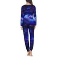 thumbnail image 3 of FOR U DESIGNS Galaxy Sea Turtle Pajamas Sets for Women Long Sleeve Pants with Pockets 2 Pack Size XS Nightwear Long Tops for Women Sleepwear Comfortable Pajama, 3 of 6