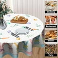 thumbnail image 3 of Nappe Ronde de Printemps pour Pâques, Nappe Aquarelle 60 Pouces, Nappe Colorée avec Oeufs de Pâques et Lapins, Couvre-Table de Fête de Pâques, Nappe Réutilisable en Polyester pour Cuisine, Salle à Manger, Décoration Intérieure et Extérieure, 3 of 6