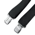 thumbnail image 5 of SGFCWSX Men's X-Back Suspenders, 4-Clip Adjustable Elastic Formal Casual Black, 5 of 7
