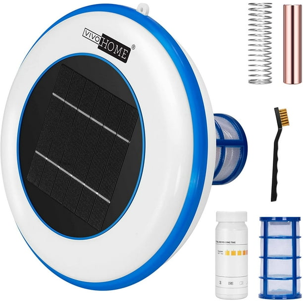 VIVOHOME Solar Pool Ionizer, Water Purifier Automatic Pool Cleaner Up to 35,000 Gal