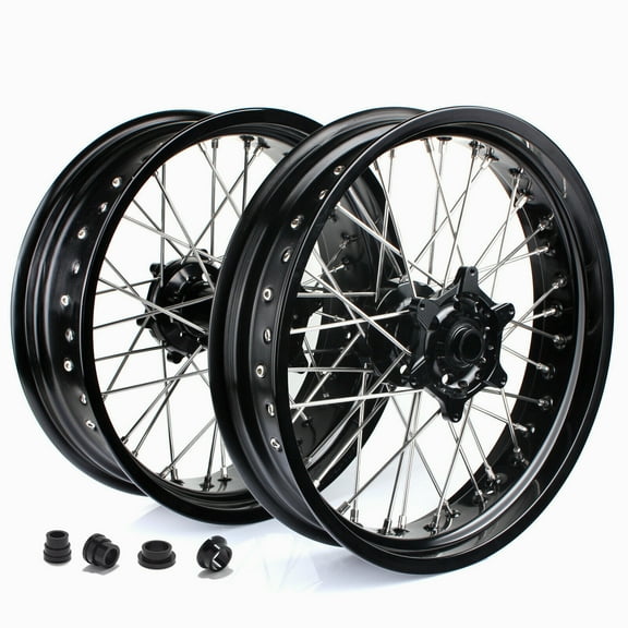 Tarazon 17" Supermoto Front Rear Wheels Rim Hubs For Sherco 125 250 300 450 500 SE SEF-R