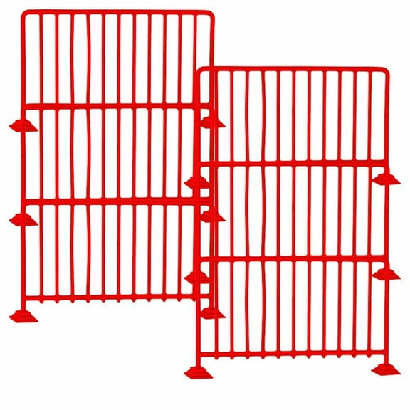 Set of 6 Red Guardrails for WWE & AEW Wrestling Action Figures