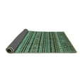 thumbnail image 2 of Ahgly Company Indoor Square Abstract Turquoise Blue Modern Area Rugs, 4' Square, 2 of 4