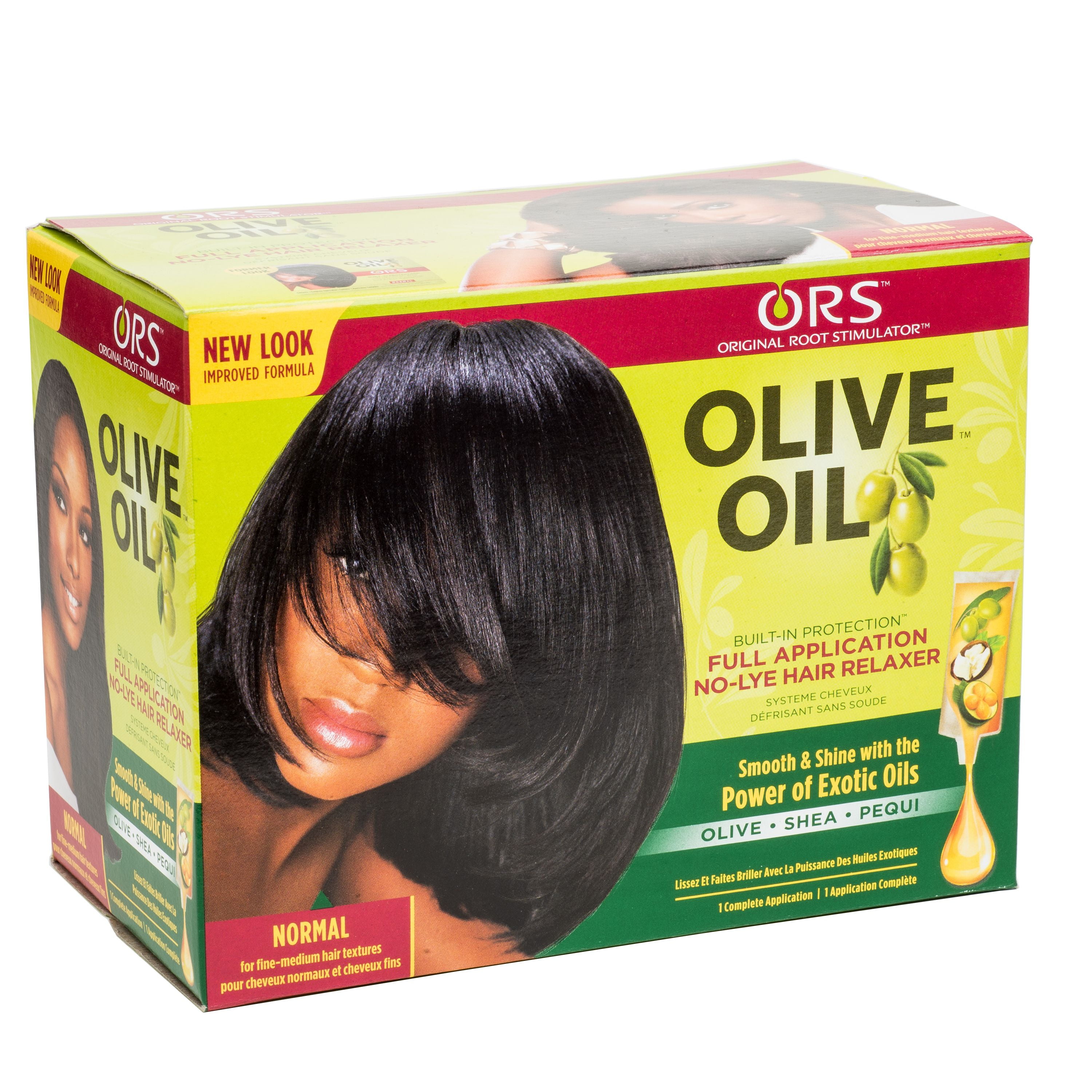 Ors Olive Oil No Lye Hair Relaxer Normal 1 Ct Box Walmart Com