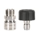 thumbnail image 2 of Conector de lavadora de alta presión de 2 piezas, rosca M22 a conector rápido interno de 3/8" Diámetro interior 14mm, 2 of 9