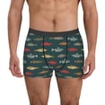 thumbnail image 1 of Balery River Freshwater Fish Calzoncillos bóxer para hombre, ropa interior de algodón suave y transpirable con cinturilla de nailon-XX-Large, 1 of 5