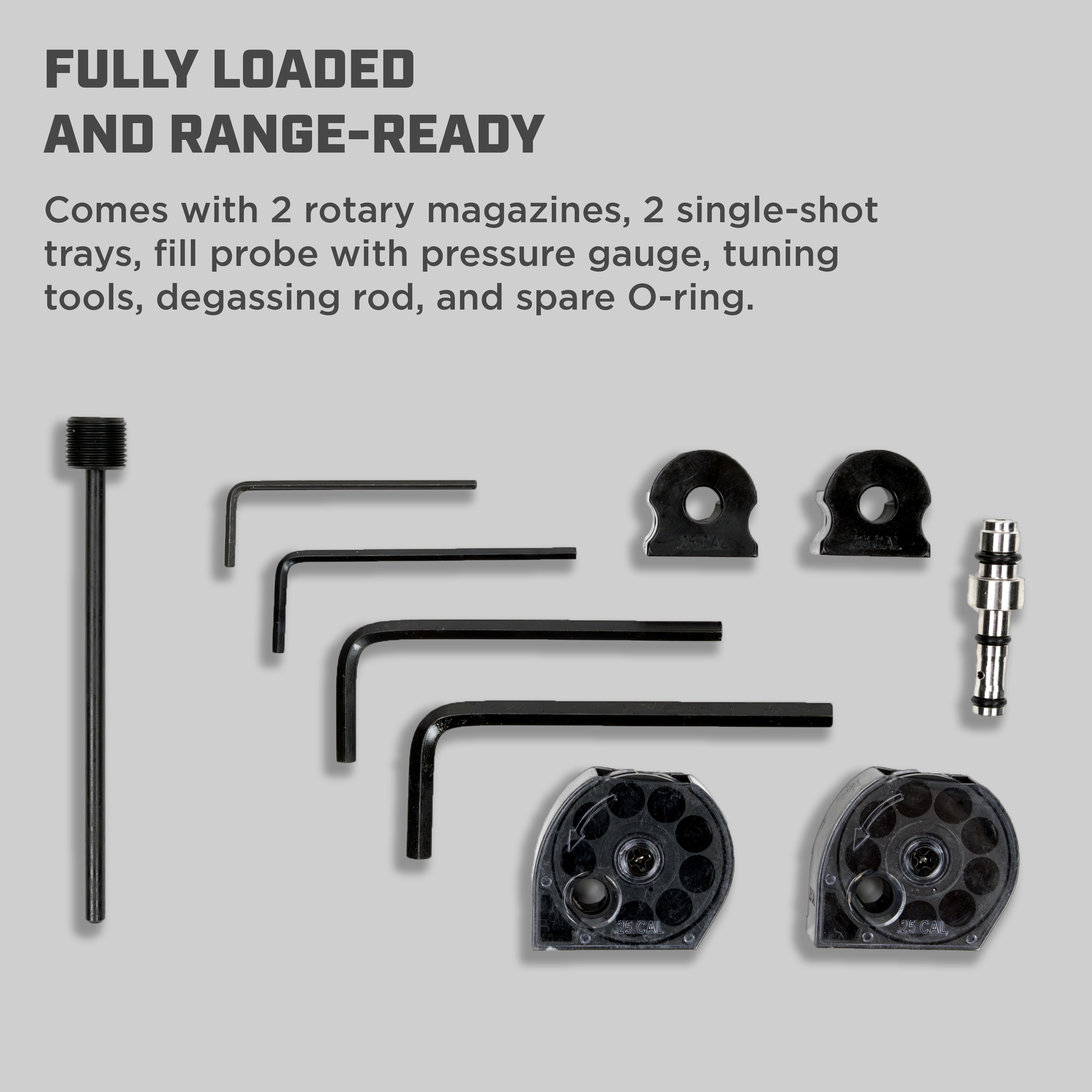 Barra Airguns 1100z .22 Precharged Pneumatic Pellet Air Rifle, Black