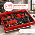 Utility Insert Drawer Box 6PCS(XL) Extra-large Tool Box Drawer Organizer Trays with Non-slip Pads ...