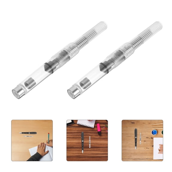 LITINKIMI Office-Ready Universal Fountain Pen Ink Converter, Transparent Plastic