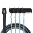 thumbnail image 4 of Chenyang CY Internal 36 Pin Mini SAS SFF-8087 Host to 4 SFF-8482 Target SAS Hard Disk SATA Power Cable 100cm Cable, 4 of 7