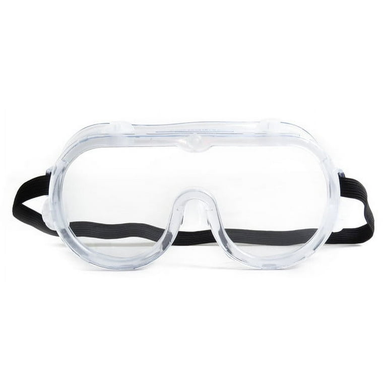 pack) Hyper Tough Splash Goggles, Clear 100% UV Safety