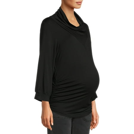 

Oh! Mamma Maternity Women s Cowl Neck Jersey Cinched Top (Women s and Women s Plus)