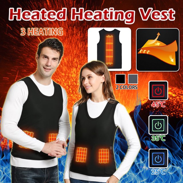Ganfancp Ropa de Abrigo Al Aire Libre con Calefacción para Montar a Caballo Esquí Pesca Carga a Través de Abrigo con Calefacción Ofertas y Liquidaciones Chaleco Térmico 1Pc