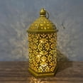 thumbnail image 6 of Giaone Vintage Iron Art Hollowed Hanging Lanterns LED Light for Morocco Home Decors, 6 of 18