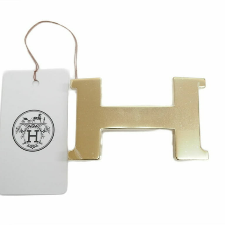 Hermes 18K White Gold Large H Buckle & Reversible Belt