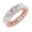Rose Gold, variant on Jasmine - 6 Carat Oval Cut Diamond Eternity Band