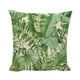 thumbnail image 2 of Juego de Cojines de Lino con Estampado de Hojas Verdes para Sofá, Respaldo Grande, Almohada para Almuerzo de Coche, 2 of 6