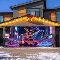 thumbnail image 5 of Oliegs Neon Style Garage Door Cover Festive Holiday For Home And Yard Weather Polyester Fabric With Reinforced Stitching Easy Installation And Storage, 5 of 5