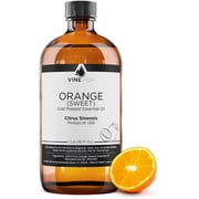Bulk Sweet Orange Essential Oil - 16 Oz Orange Essential Oil - 100% Pure & Undiluted Essential Oil - 1 Pound Orange Oil for DIY Soaps, Candles, and Blends - VINEVIDA