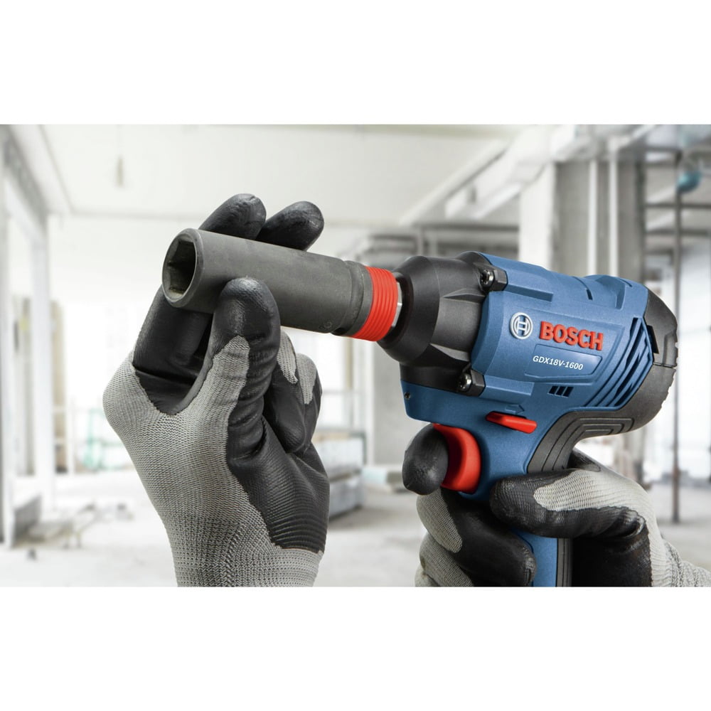 Bosch GDX18V-1600B12 18V Freak Lithium-Ion 1/4 in. and 1/2 in. Cordless Two-In-One Bit/Socket Impact Driver Kit (2 Ah)