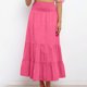 thumbnail image 1 of Falda plisada larga de corte holgado de algodón Falda de verano para mujer Falda informal Traje diario FLhrweasw Nuevo, 1 of 9