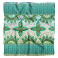 thumbnail image 1 of Phagun Green Floral & Paisley Print Pure Silk Square&nbsp;Scarf&nbsp;Neck Wrap Summer Hair Bandanas For Women, 1 of 6