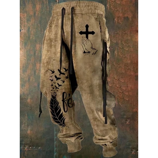 Pantalones de chándal de pierna ancha para hombre, pantalón largo con estampado 3D Y2k, chándal informal de Golf, Hip Hop, para exteriores, gimnasio, novedad