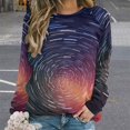 thumbnail image 2 of Galaxy Star Outer Space Mom Sweatshirt For Women Long Sleeve Pullover, 2 of 7