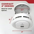 thumbnail image 5 of Kidde Battery-Operated Photoelectric Smoke Detector Alarm, 4-inch, Batteries Included, 2 Pack, 5 of 18