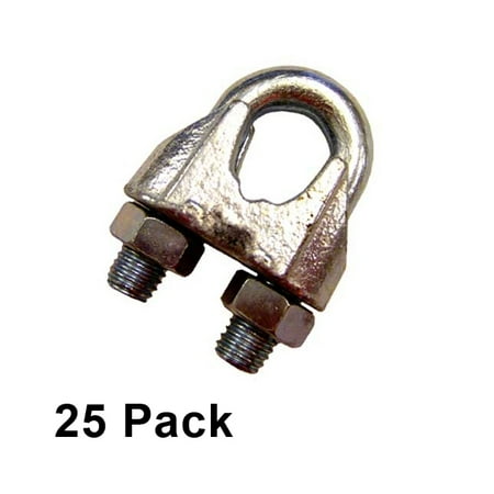 

5/16 Zinc Plated Malleable Wire Rope Clip (25 Pack)