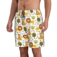 thumbnail image 2 of Naloa Tiger Lion Men's Beach Shorts, Surfing shorts, Swim trunks, Quick Dry Swim Trunks for Surfing Beach Fun - 3X-Large, 2 of 9