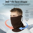 thumbnail image 2 of Hyasfey Winter Neck Gaiter Warmer for Men Women Windproof Fleece Lined Thermal Face Cushion Scarf Cold Weather Sport Accessory, 2 of 7