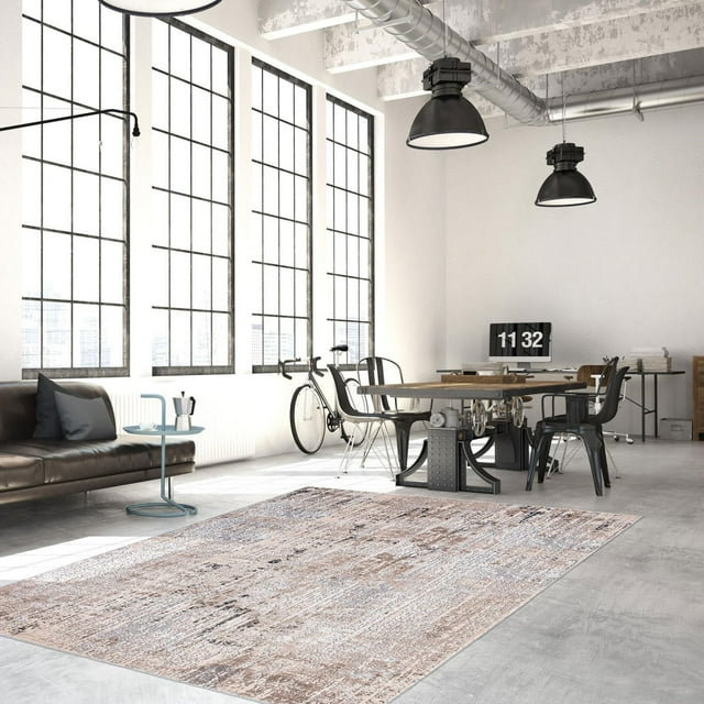 ECARPET Ethan Taupe Rug