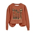 thumbnail image 2 of BVOFAR Sweatshirts for Women Trendy Graphic Fleece Pullover Giraffe Print Long Sleeve Tops Winter Casual Crew Neck Sweatshirt 2024, 2 of 4