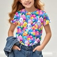 thumbnail image 4 of Amzcrzy Tenue de Pâques pour Garçons et Filles 3-14 Ans T-Shirts Unisexes à Col Rond Imprimé Mode Décontracté Été Manches Courtes Hauts pour Filles Garçons, 4 of 8