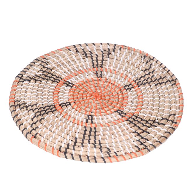 Manteles Individuales Tejidos Manteles Redondos de Paja Tejida Almohadillas de Aislamiento Térmico Alfombrillas de Paja Tejidas a Mano Resistentes Al Calor Decoración de Pared ANGGREK Otros