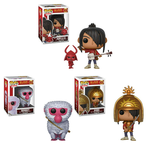 asqueroso Articulación Capataz Funko POP! Movies - Kubo and the Two Strings Vinyl Figures - SET OF 3 (2  Kubos & Monkey) - Walmart.com