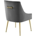 thumbnail image 3 of Modway Discern Upholstered Performance Velvet Dining Chair Set of 2 in Gray, 3 of 6