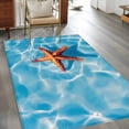 thumbnail image 3 of Ocean Starfish Washable Area Rugs 4'x6', Summer Water Low Pile Throw Living Room Rug Non-Slip Sturdy Edge Binding Carpet for Indoor Entryway Bedside Kitchen, 3 of 9