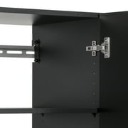 Prepac HangUps 30 Upper Wooden Garage Storage Cabinet in Black