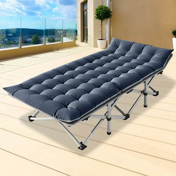 Slsy Folding Camping Cot with Thicker Mattress for Adults, 75"L x 28"W